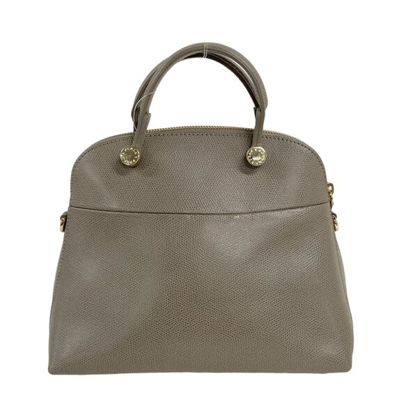 FURLA Piper Gray Leather Handbag - Picture 3 of 10